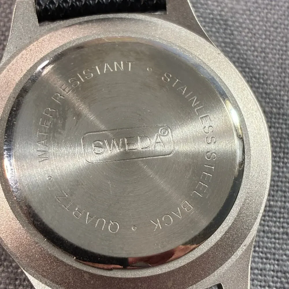 Sweda Keane Inc Promotional Quartz Watch Black Strap Needs Battery w/ Case